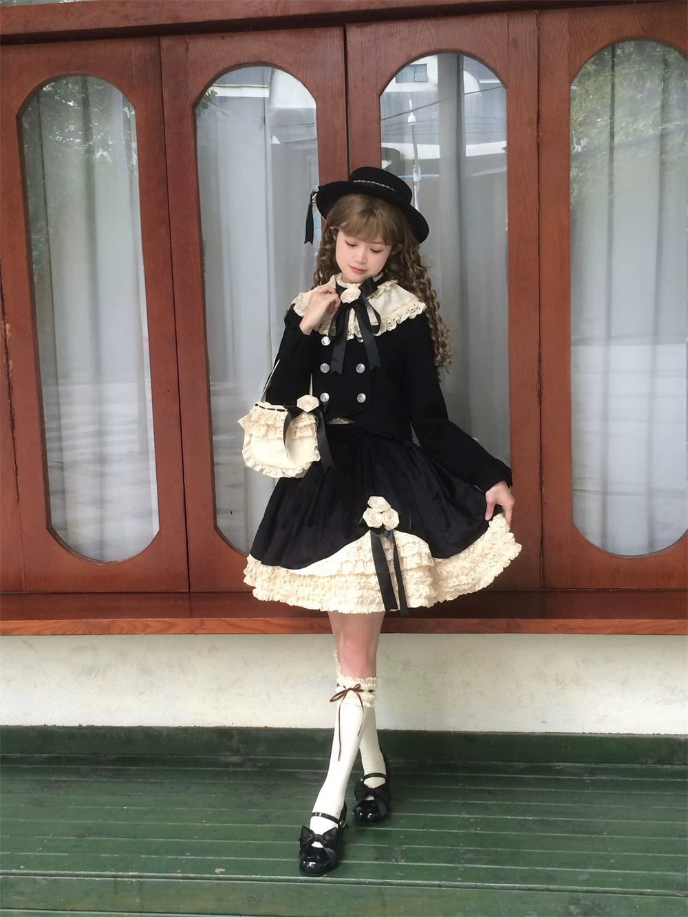 LeMiroir - Winter Solstice - Elegant Lolita Winter Short Coat & SK 44069:794221