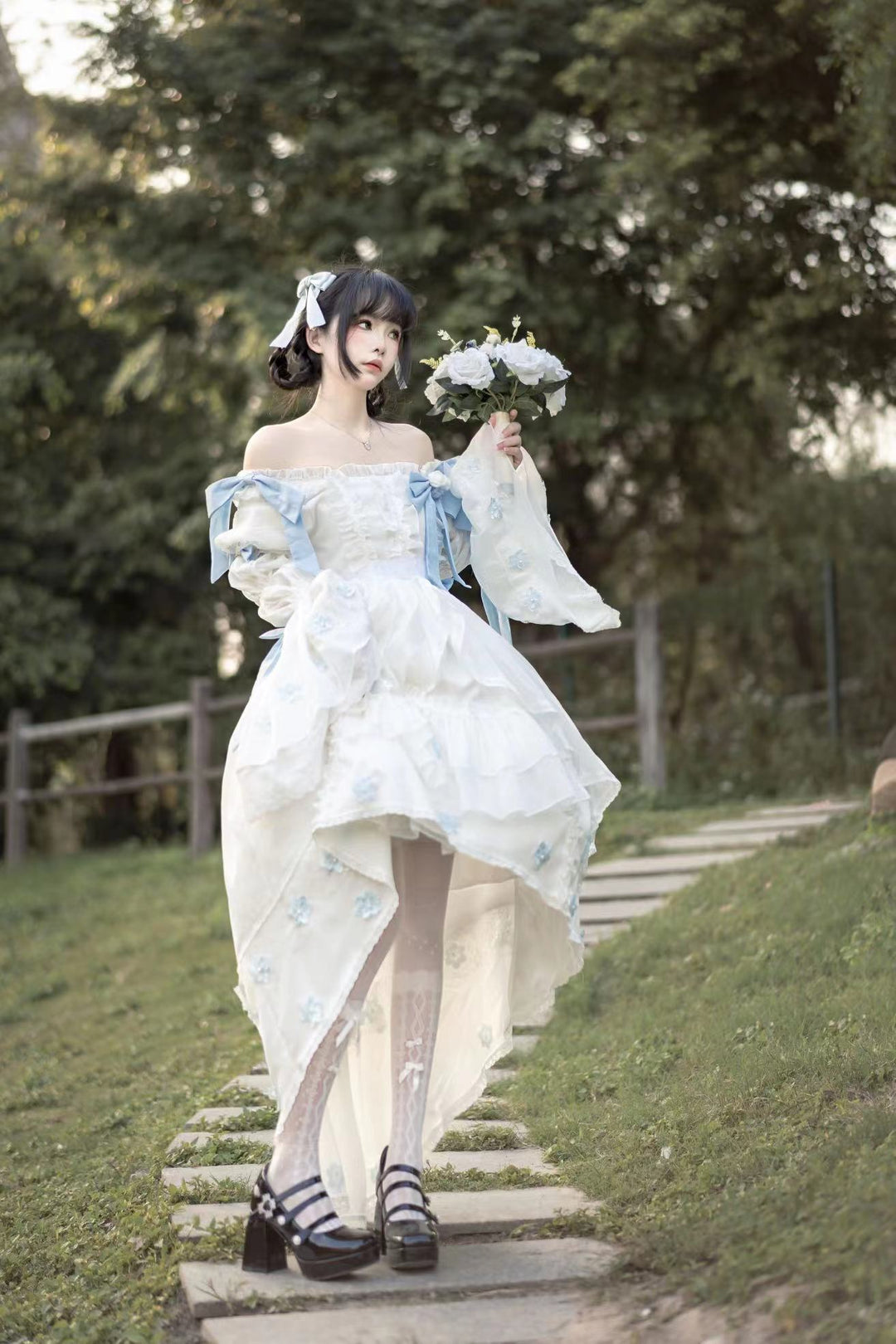 Fishing Boss~Winter Tinglan~Exquisite Lolita Princess Dress   