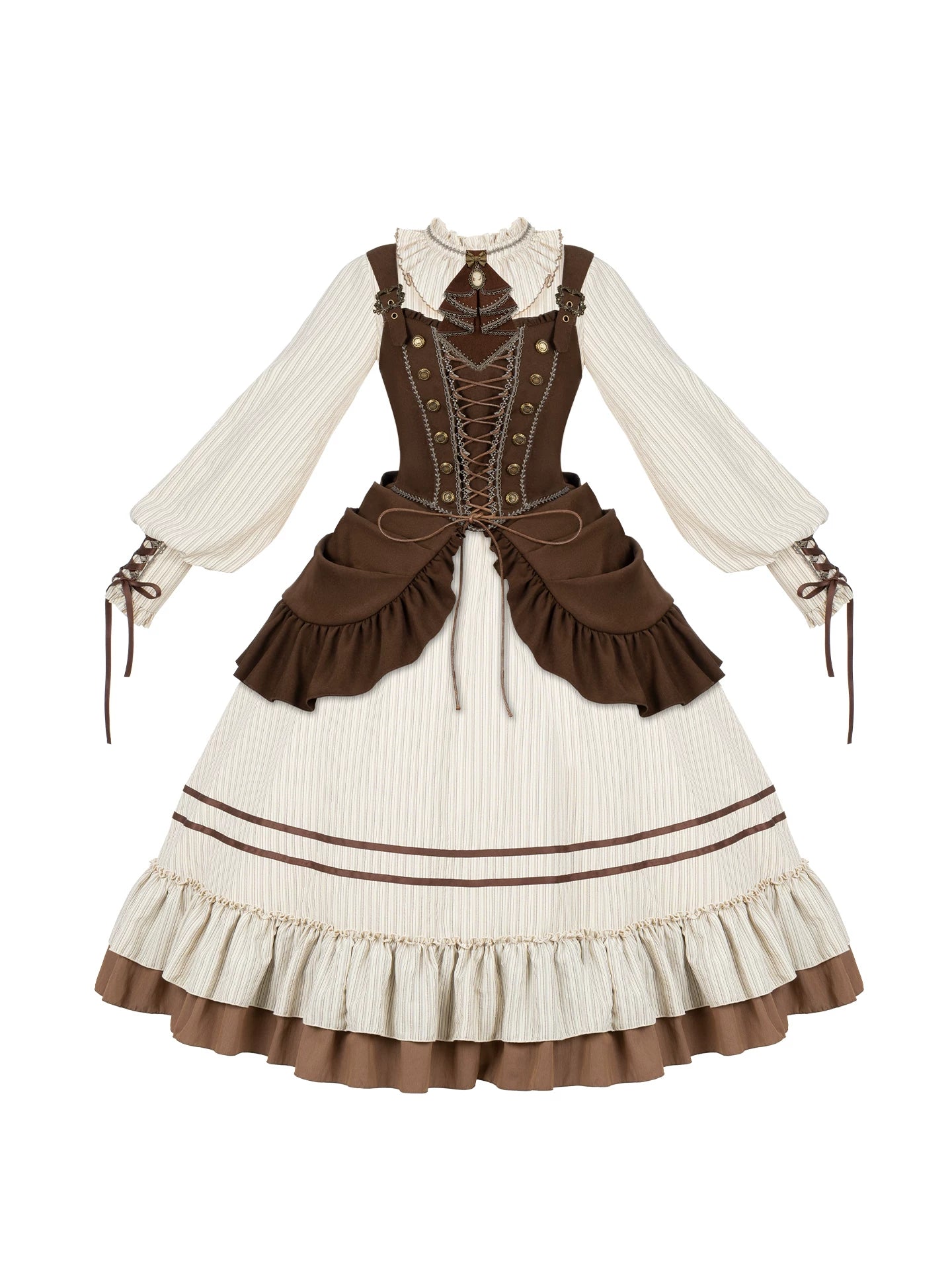 At Sunset - Fall Classic Lolita OP Dress Set, Bustier & Overlayer 45930:868516
