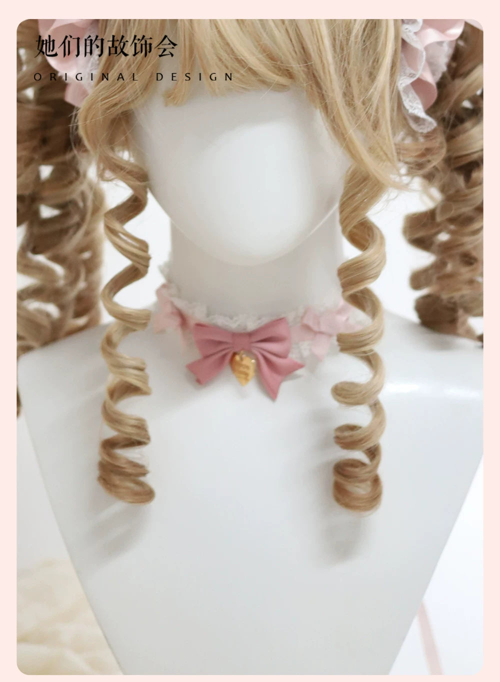 Sweet Lolita Headdress Set, Detachable Bunny Ears (Choker) 44457:809116