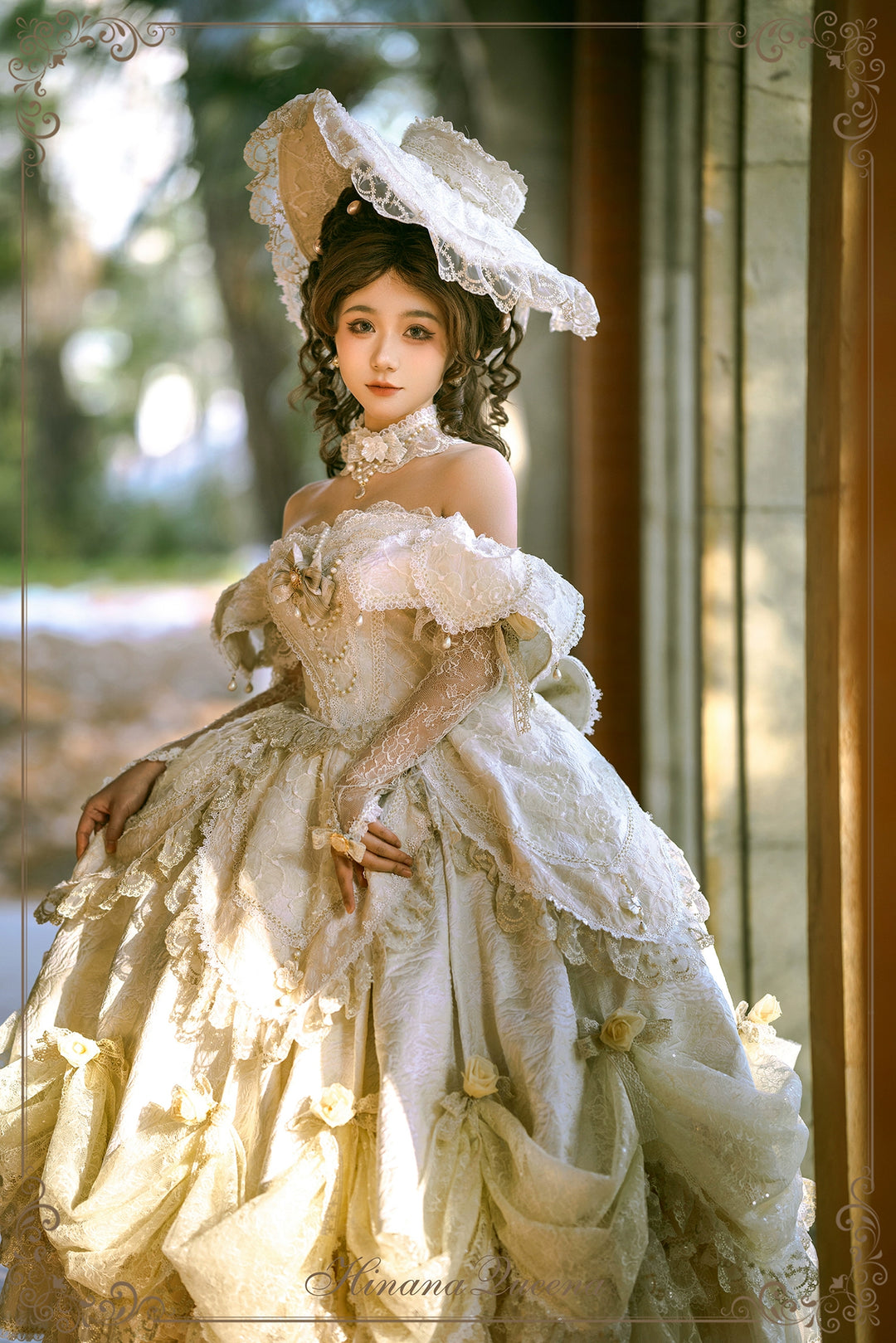 Hinana Queena~With Belle~Bridal Wedding Lolita OP Dress Available for Custom Size 41978:721646