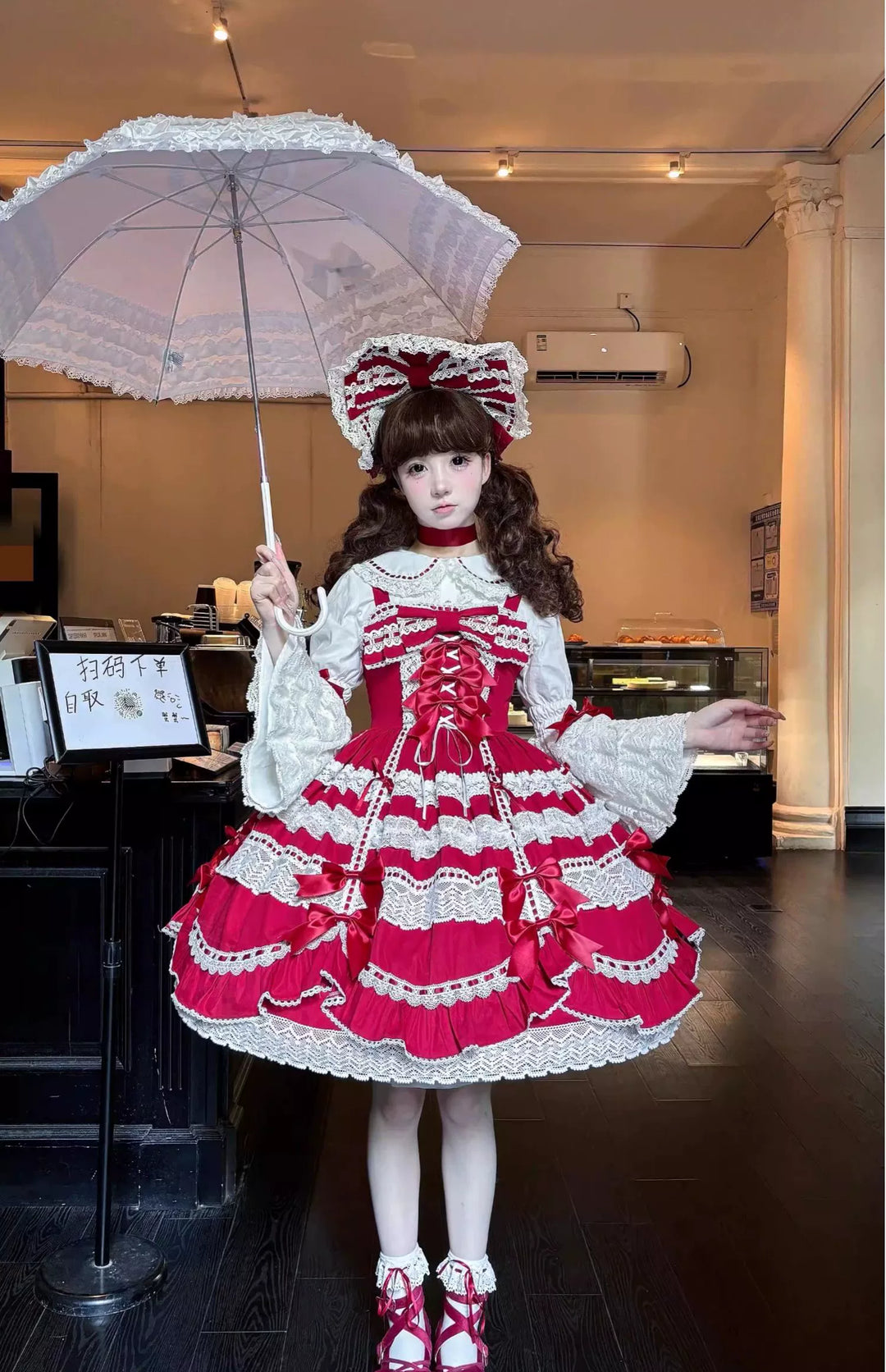 Cocoa Sweetheart~Victoria~Old School Lolita Dress Sweet Doll Lolita JSK Suit