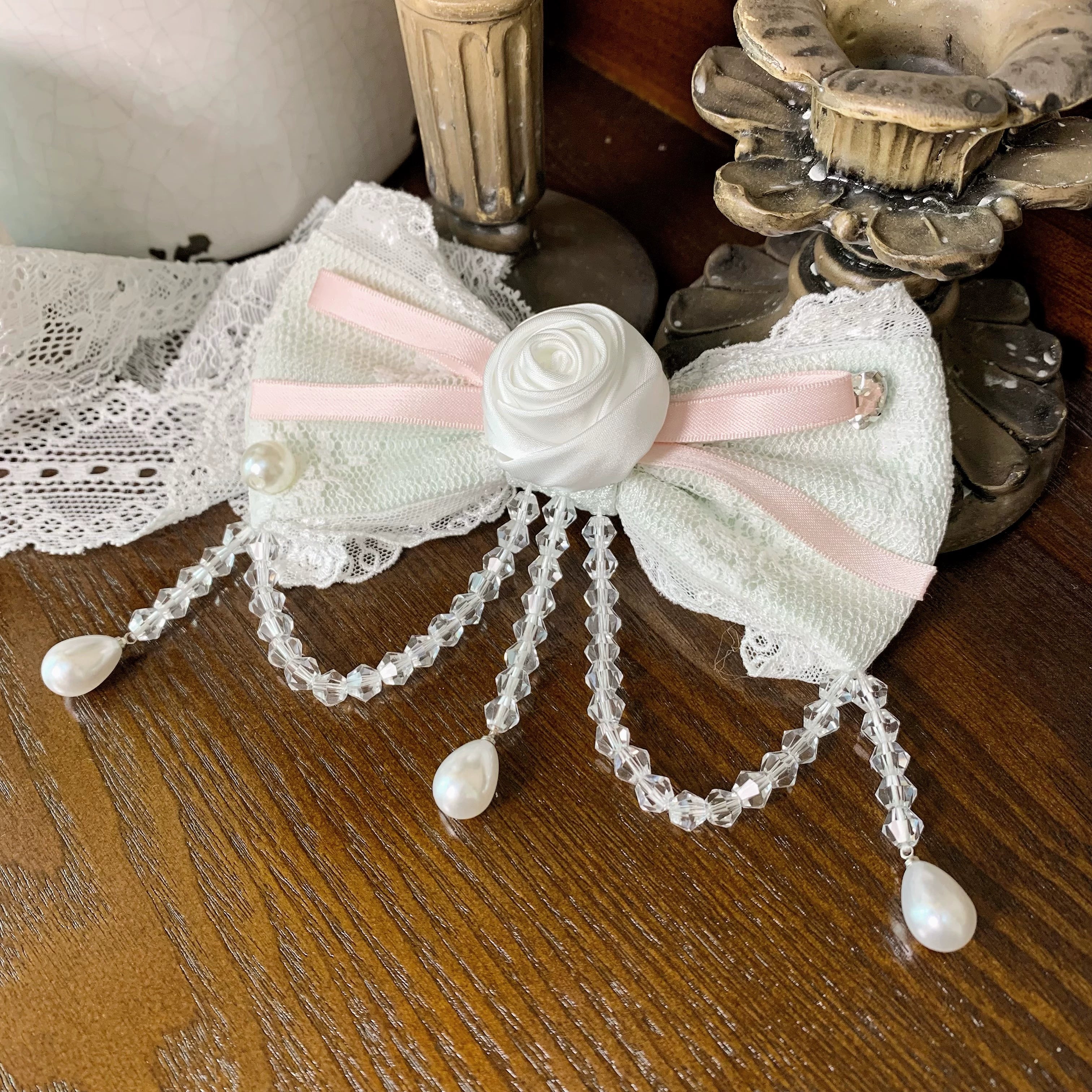 Flower Banquet - Wishing Star - Sweet Lolita Blouse Princess Sleeve Shirt and Accessories (F L M S XL) 41858:716094