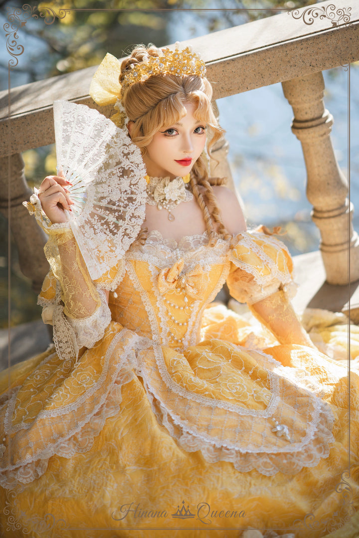 Hinana Queena~With Belle~Bridal Wedding Lolita OP Dress Available for Custom Size