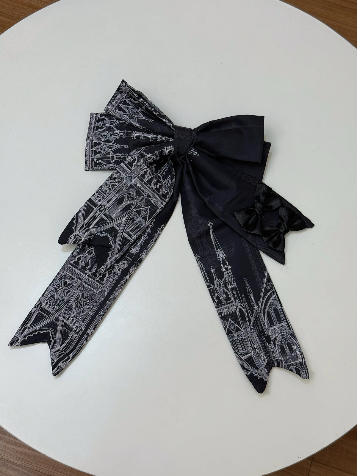 Silent Spire - Gothic Lolita Cathedral Print JSK & OP Dress Set, Side Pockets (L M S XL) 45921:868146