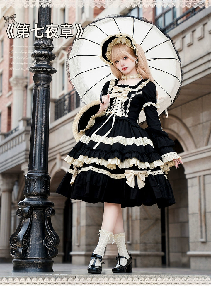 (BFM)With PUJI~Chapter Seven~Spring Cotton Lolita OP Dress Doll-Like Dress   