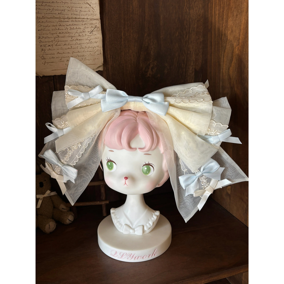 Jenny Love Song - Sweet Lolita Jacquard JSK Dress Set, Detachable Bows 46118:875655