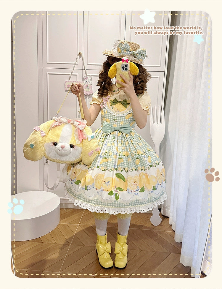 Mango Dango - Pakcoco - Kawaii Lolita Bag, Plush Backpack