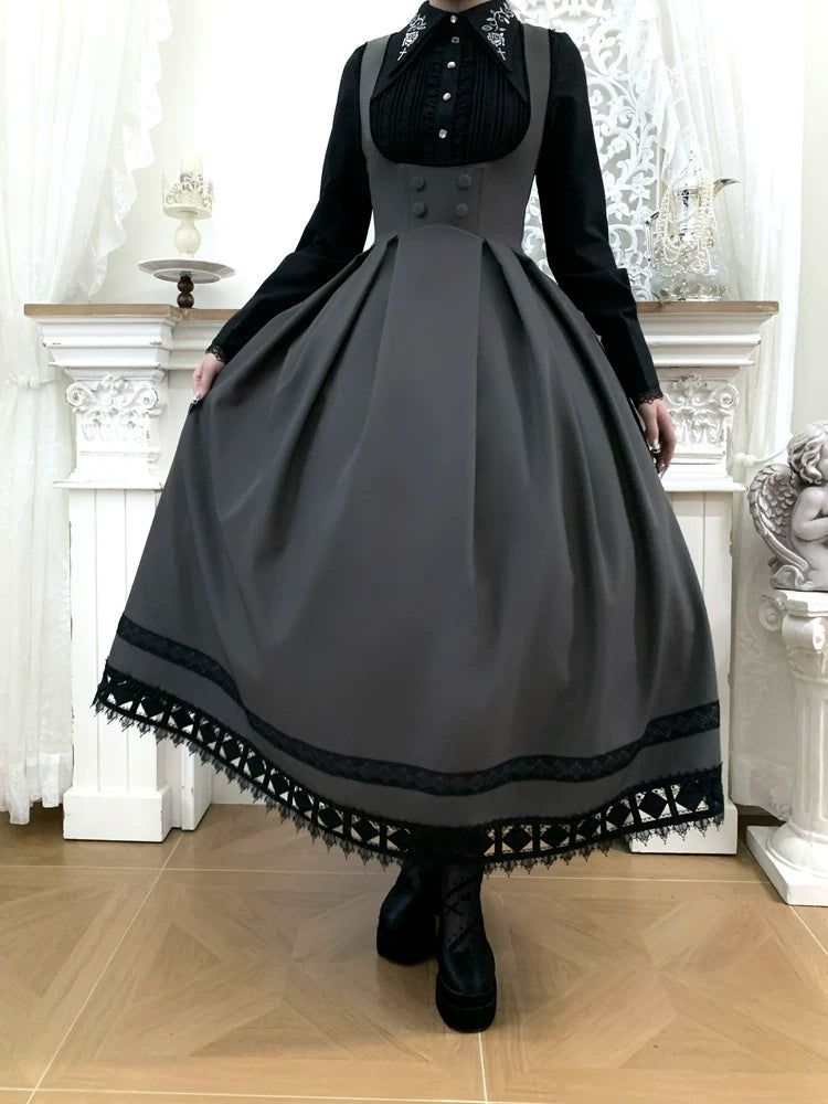 Serenade - Bust-Supporting Elegant Lolita JSK Dress, Three Length Styles