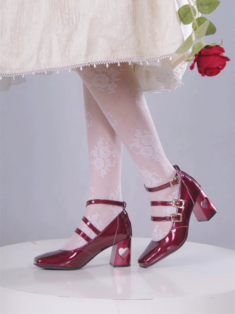 MR.Qiutian - Byron Manor - Elegant Lolita Shoes Thick Mid Heel Shoes