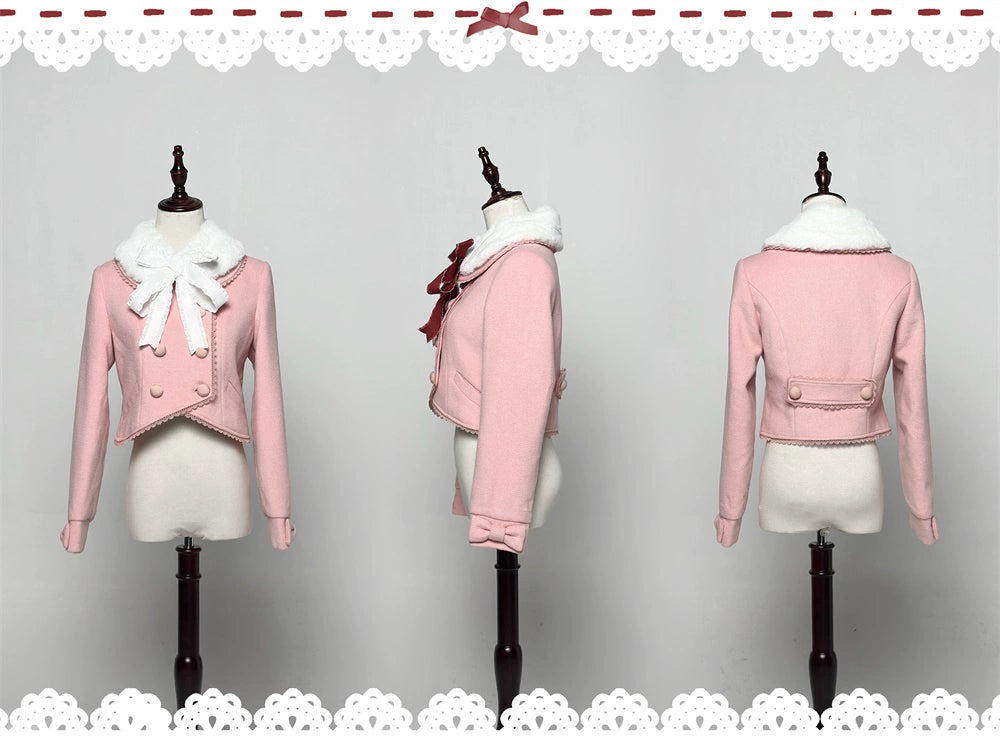 LeMiroir - Winter Solstice - Elegant Lolita Winter Short Coat & SK (2XL L M S XL) 44069:794190