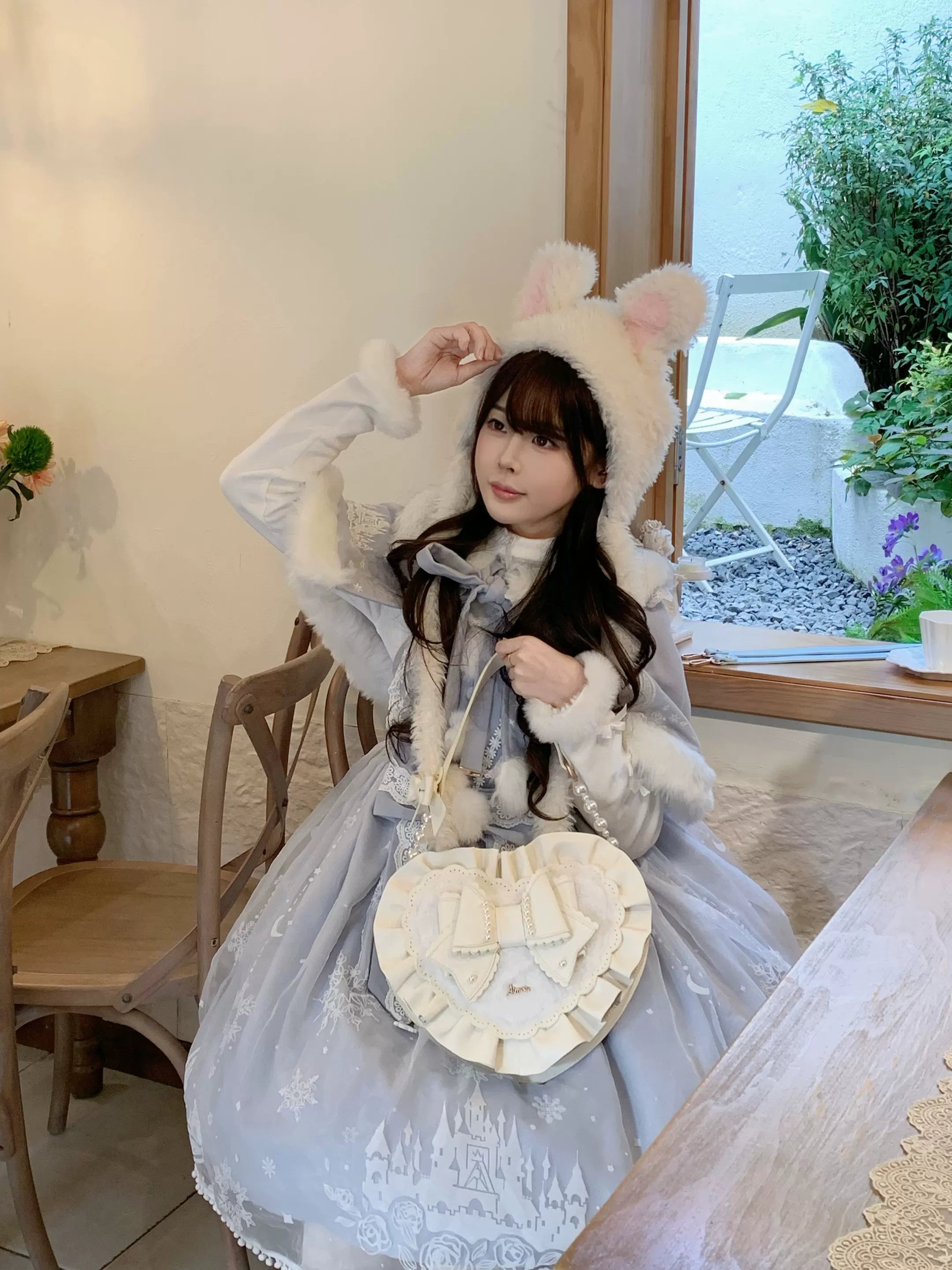 Small Gift Box - Sweet Lolita Heart Handbag, Bow Accent 44535:811716