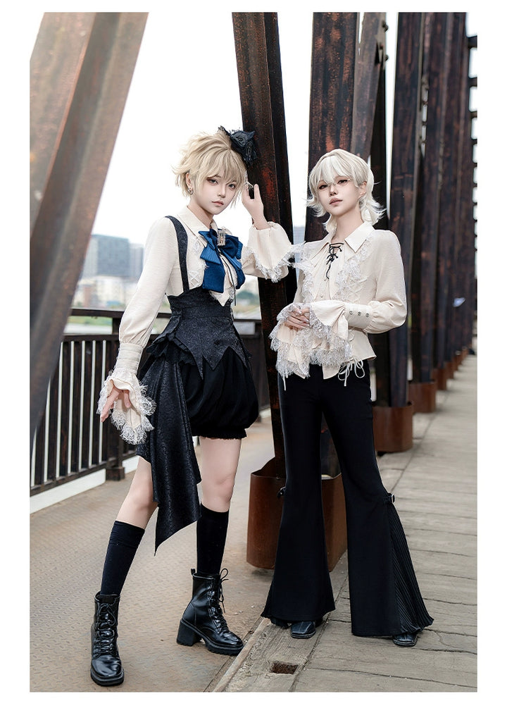 With PUJI~Hunter of Gold~Ouji Lolita Shorts/Pants Outfit Twins Set