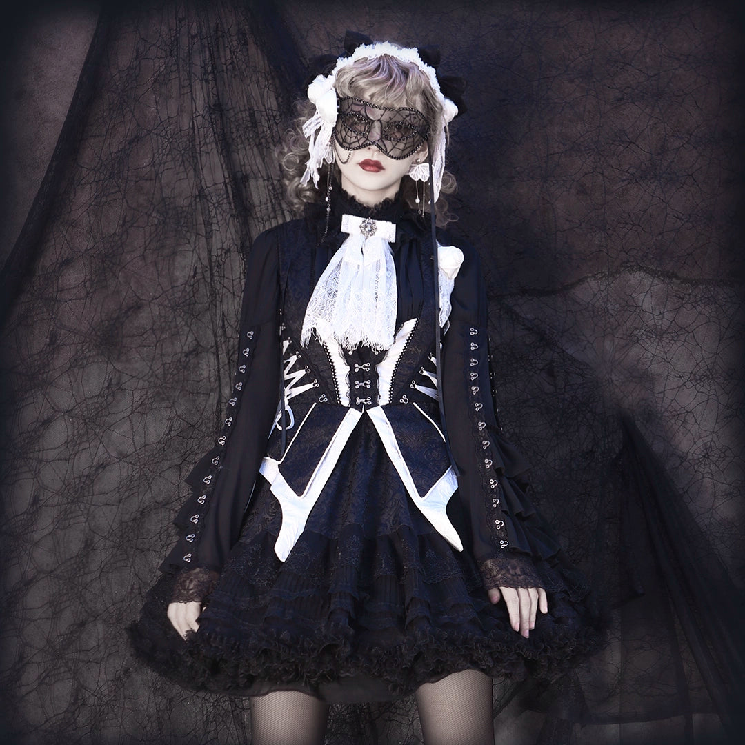 (BFM)Milu~Herbarium~Gothic Lolita Skirt Set Vest Blouse Multicolors   