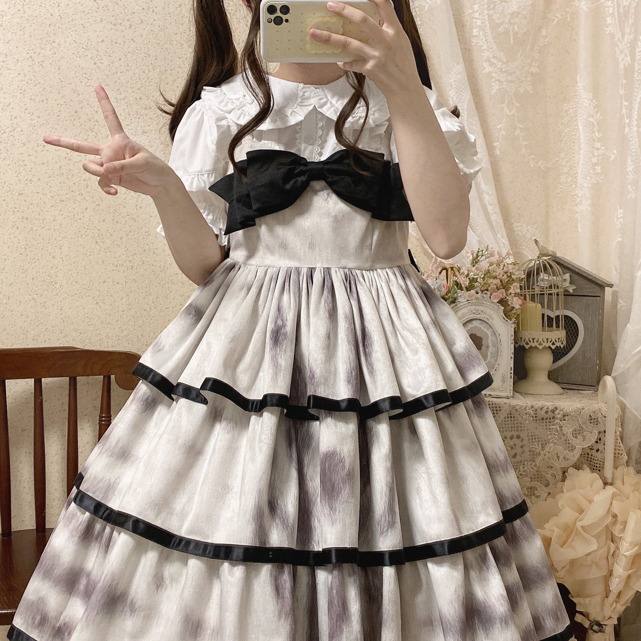 MIST - Creamy Condensed Milk - Kawaii Lolita Shirt Soft Girl Short-sleeved 9914:192316