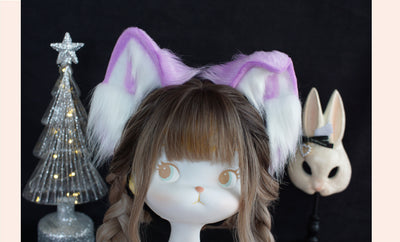 Meow Three Times~Sweet Lolita Accessory Cat Ear Headband   