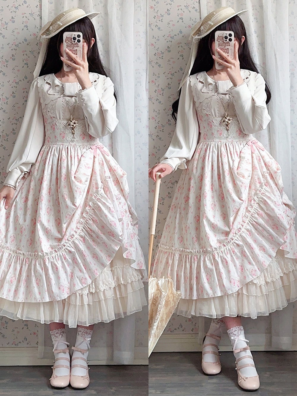 (Buyforme)Miss Point~Happy Summer Elegant Lolita Floral Jumper Skirt   