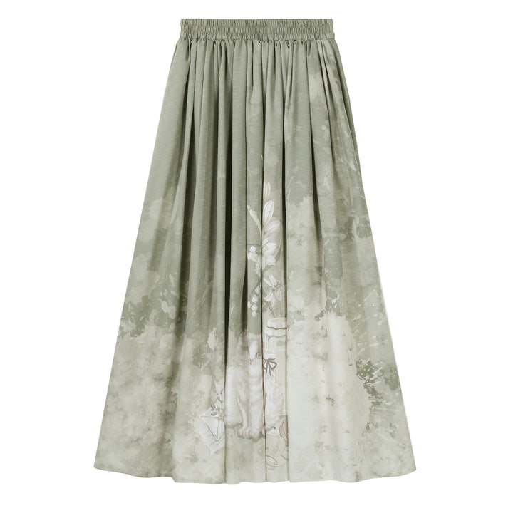 Designer's Gift~Morning Moments~Summer Classic Lolita Skirt Set with Breathable Fabric Skirt Only S