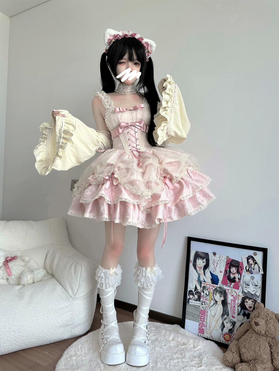 (BFM)Xiaoxin~Rose Butler~Sweet Lolita JSK Ballet Style Birthday Lolita Dress 36292:515118