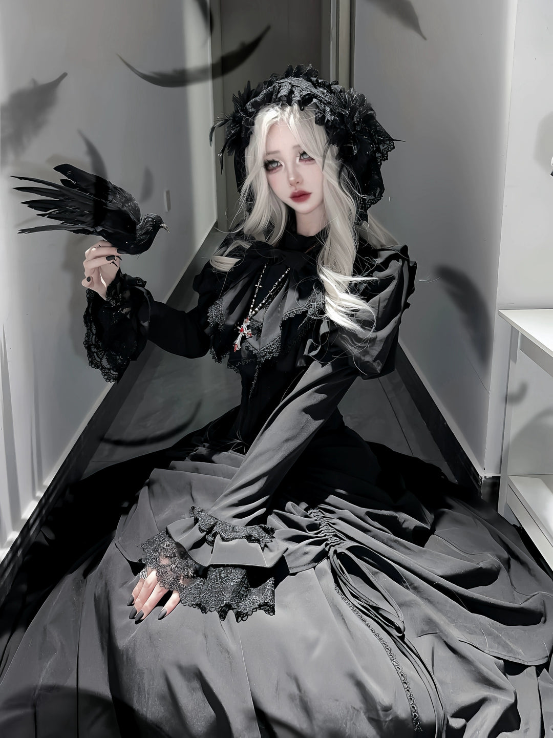 The Original Witch~Gothic Lolita Dress Fishbone Lifting Corset SK Shirt 40736:680148