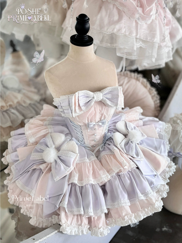 POSHEPOSE~Limited Gratitude Collection~Sweet Lolita Dress High-end Tiered Skirt Dress