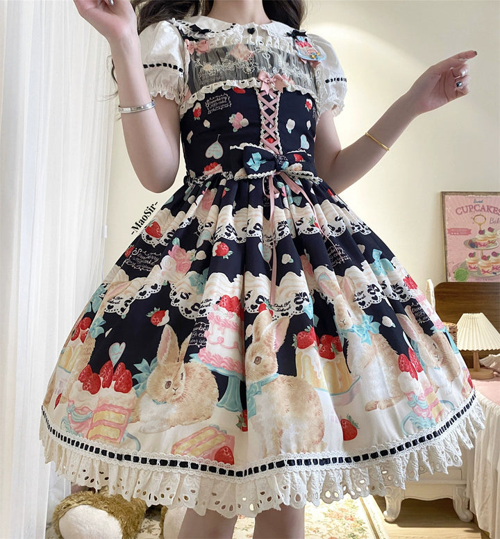 Dark Star Island~Honey Bunny Cake~Sweet Lolita JSK/OP/Strap SK/Shirt 39864:638772