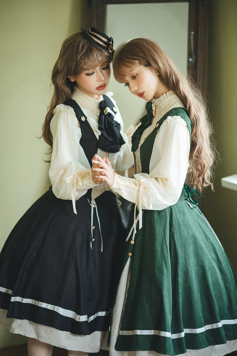 Miss Point - Golden Movement - Elegant Lolita Fishbone Skirt Customized