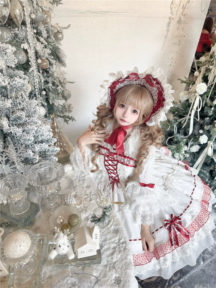 To Alice~Dear dolls~Sweet Lolita JSK Suit Princess Lolita Blouse and BNT