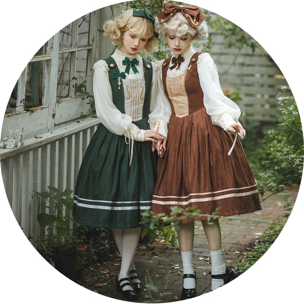 (BFM)Miss Point~Customized Lolita Jumper Dress~Elegant College Lolita JSK   