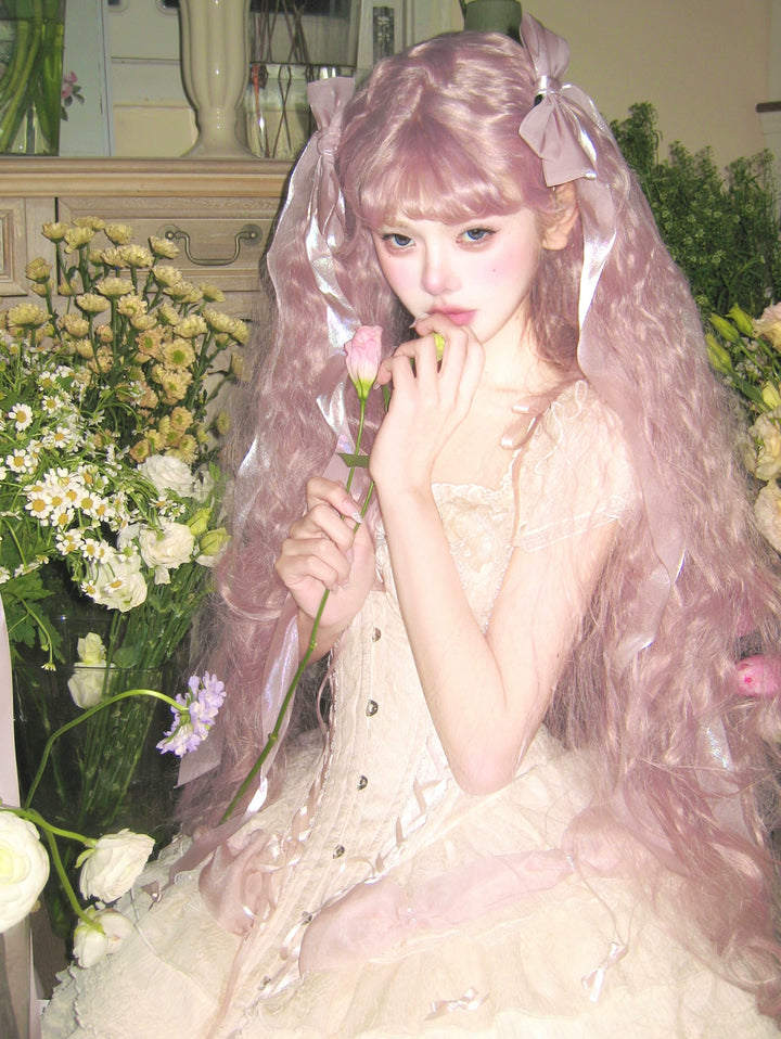 Caramel Antique~Feather Feast~Elegant Lolita Dress Ballet Dress Full Set Flying sleeve inner top XS Add another inner top