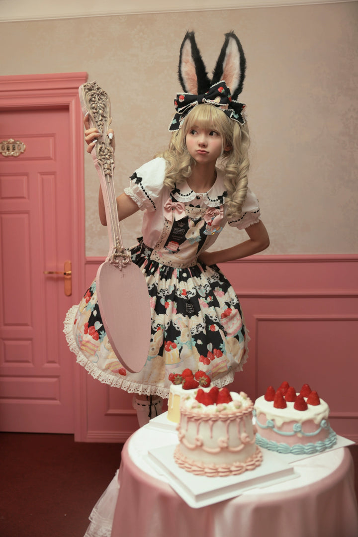 Dark Star Island~Honey Bunny Cake~Sweet Lolita JSK/OP/Strap SK/Shirt 39864:638912