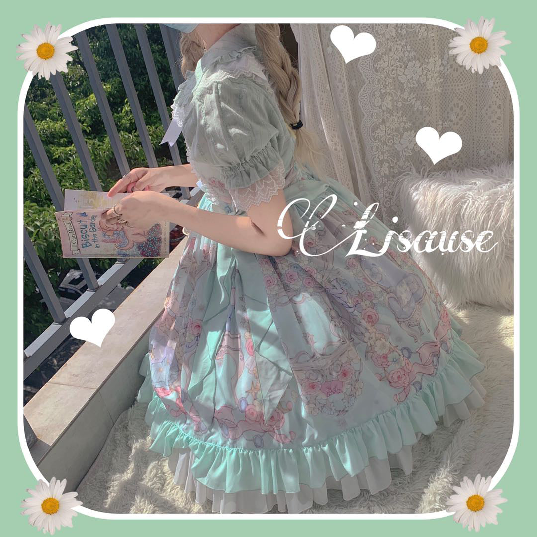 MIST~Sweet Lolita Golilla Short Sleeve Shirt   