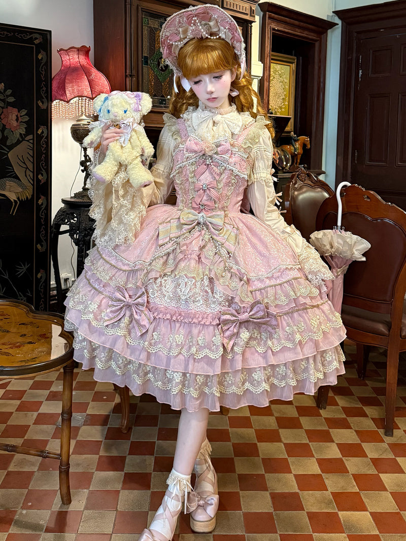 Gorgeous Sweet Lolita JSK Suit Tiered Ruffles And Lace gorgeous-sweet-lolita-jsk-suit-tiered-ruffles-and-lace