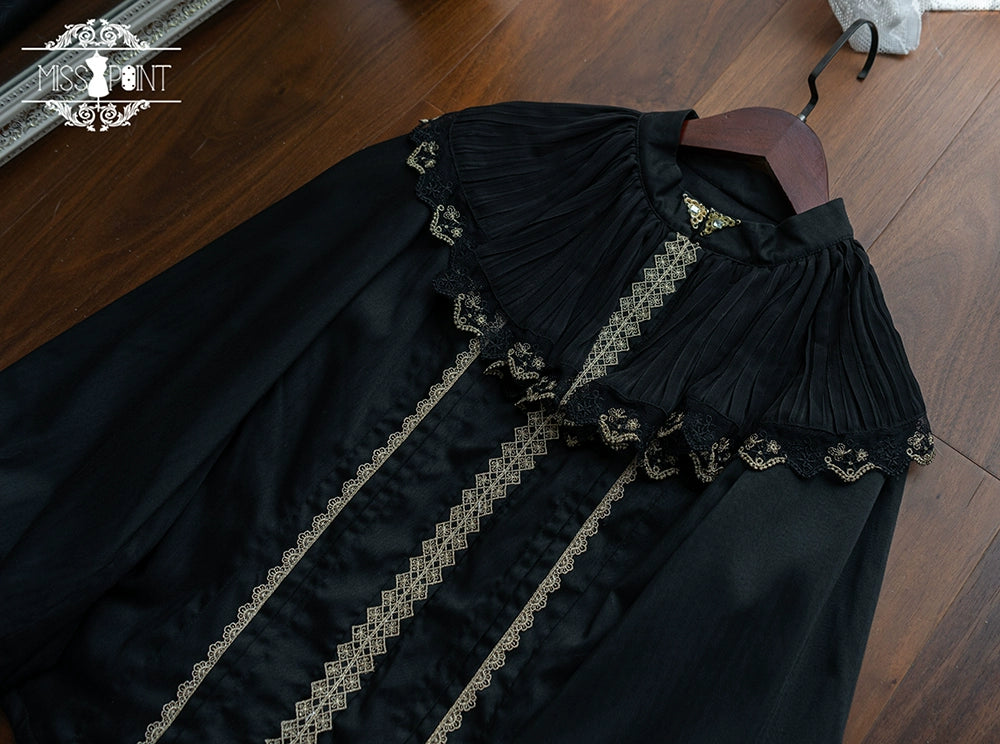 (BFM)Miss Point~Demon Hunting Notes~Elegant Lolita Blouse Ruffled Collar 33612:433968
