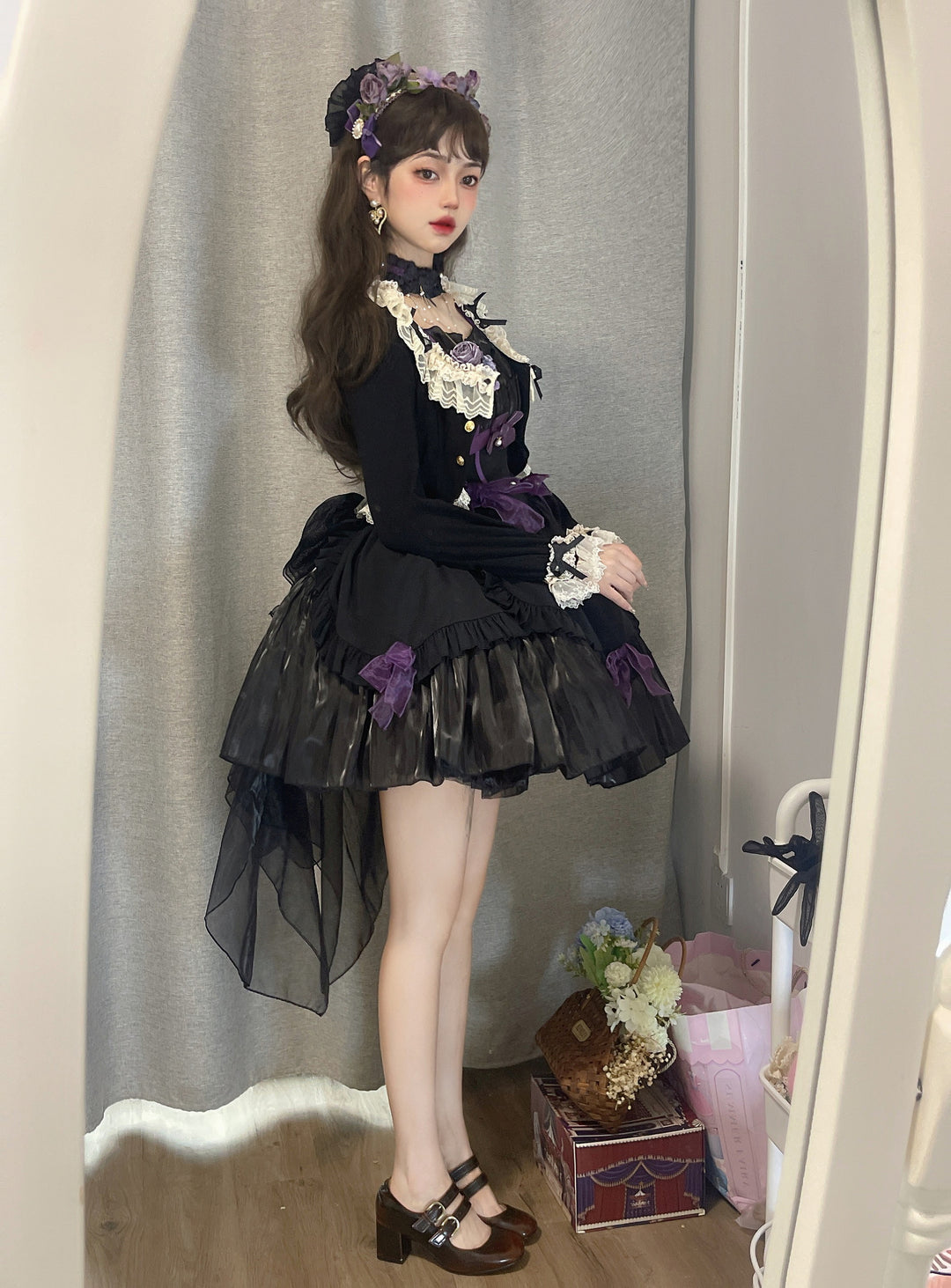 Unideer~Prelude~Elegant Lolita Bolero Jacket with Lace Ruffle Frill