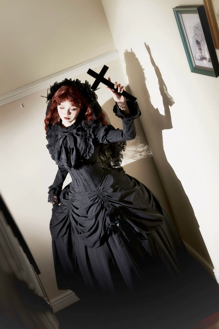 The Original Witch~Gothic Lolita Dress Fishbone Lifting Corset SK Shirt 40736:680224