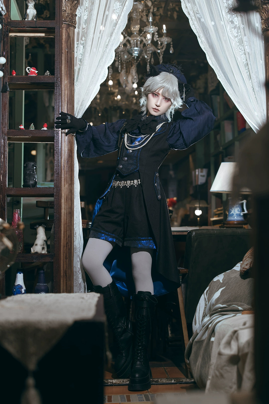 Immortal Thorn~Night of Sword~Ouji Lolita Shorts High Waist Prince Shorts   