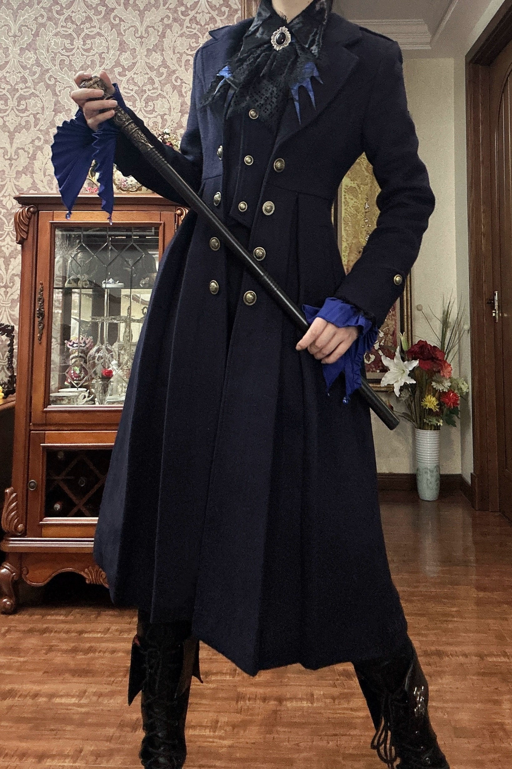 Ouji Lolita Coat Winter Gothic Prince Wool Outwear
