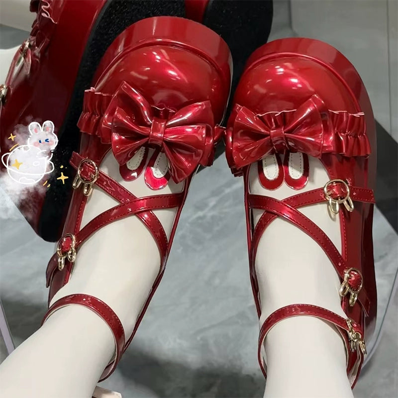 Fairy Godmother - Bond Bunny - Sweet Lolita Platform Shoe, Bunny Ear Accents