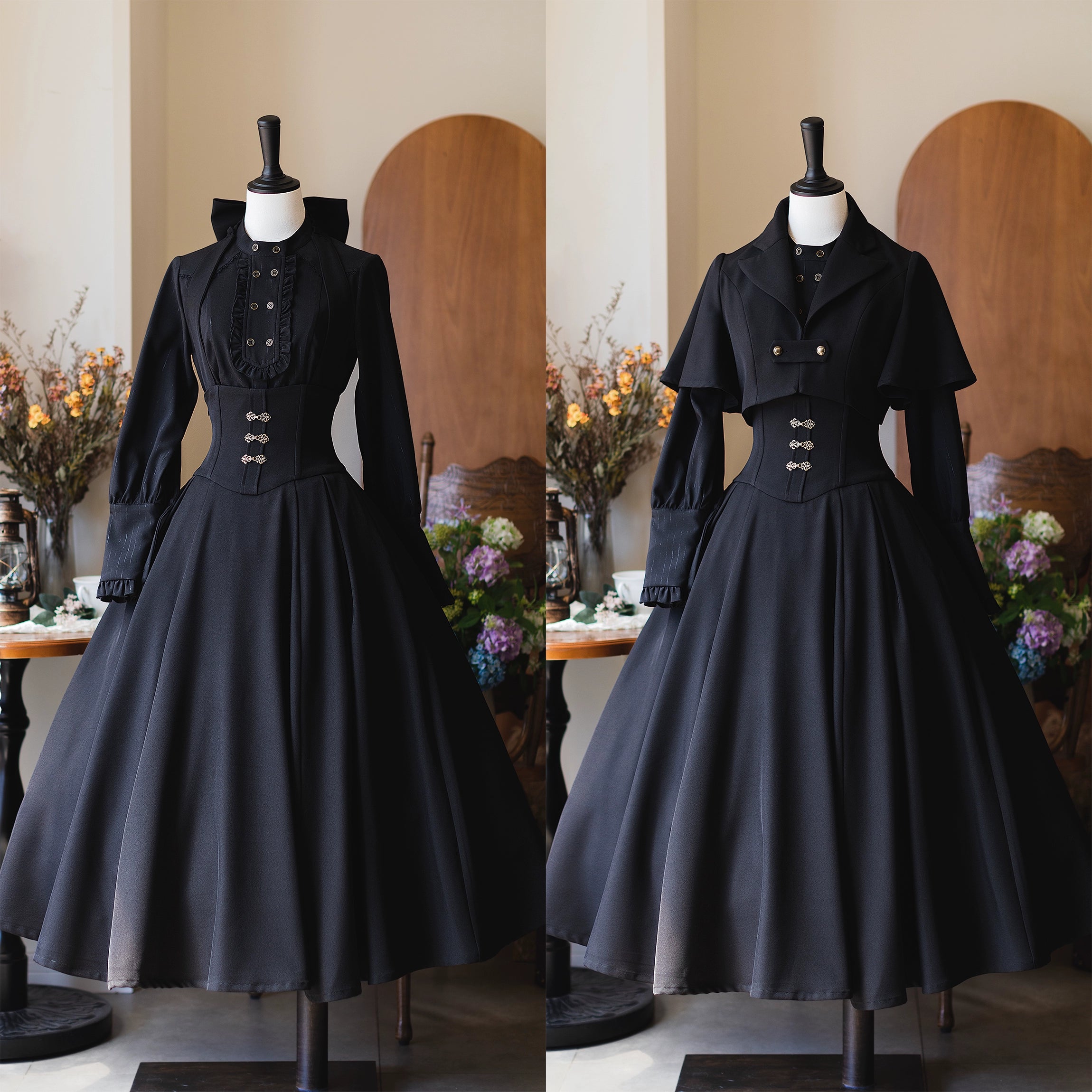 Forest Wardrobe - Vintage Lolita Fishbone Halter SK, Autumn Jacket