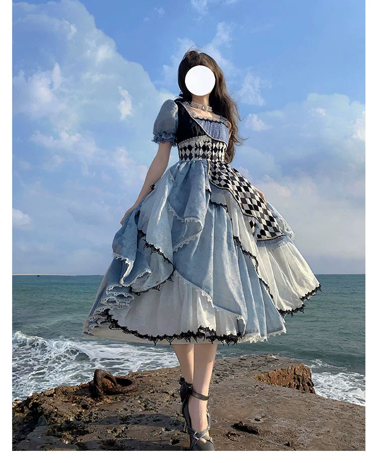 (BFM)Shuangsheng Dream Island~Blooming on the Icefield~Classic Lolita Dress Serpentine Dress 37834:570640