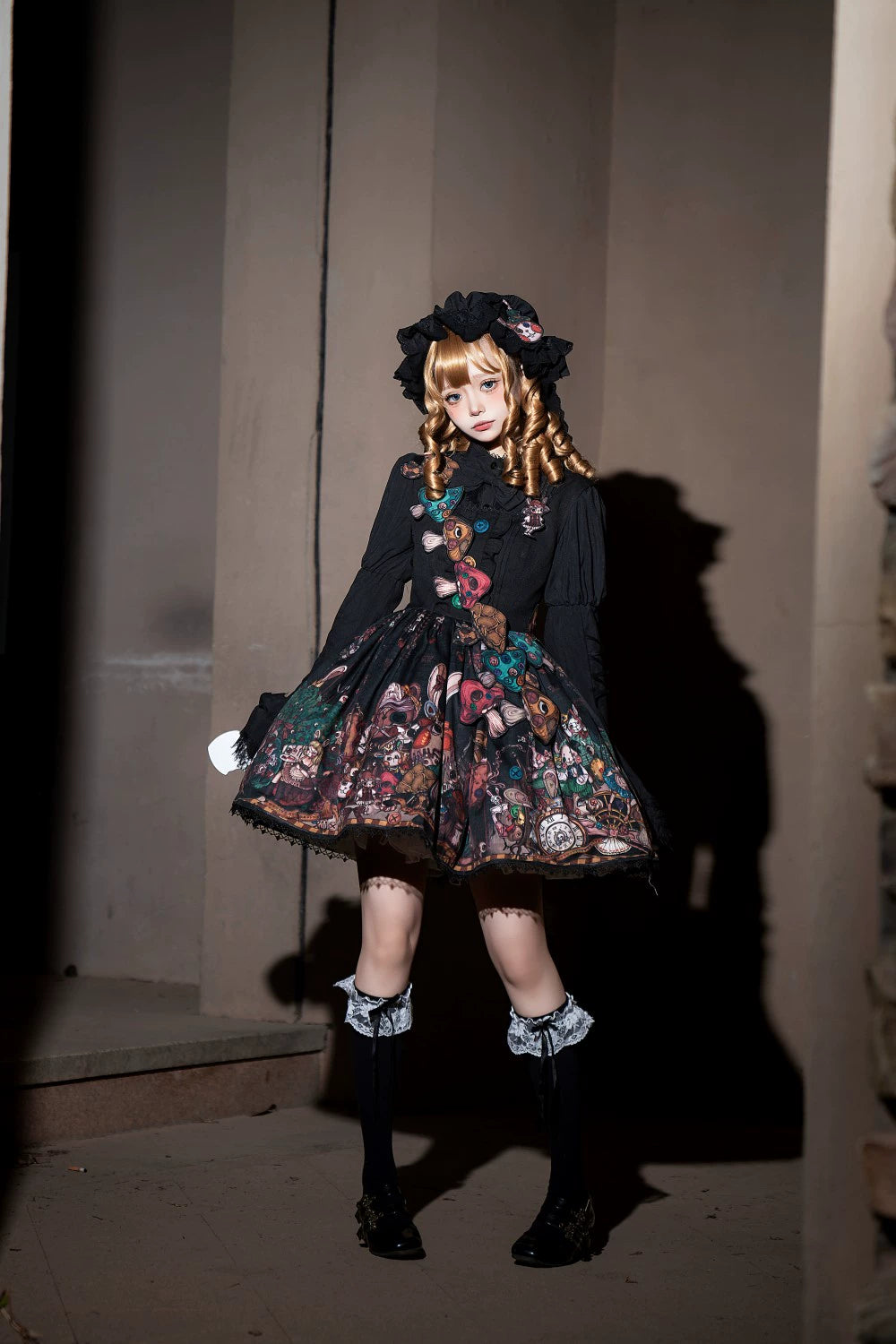 Frozen in time~Rabbit Kingdom~Gothic Lolita JSK Suit Printed Lolita Dress