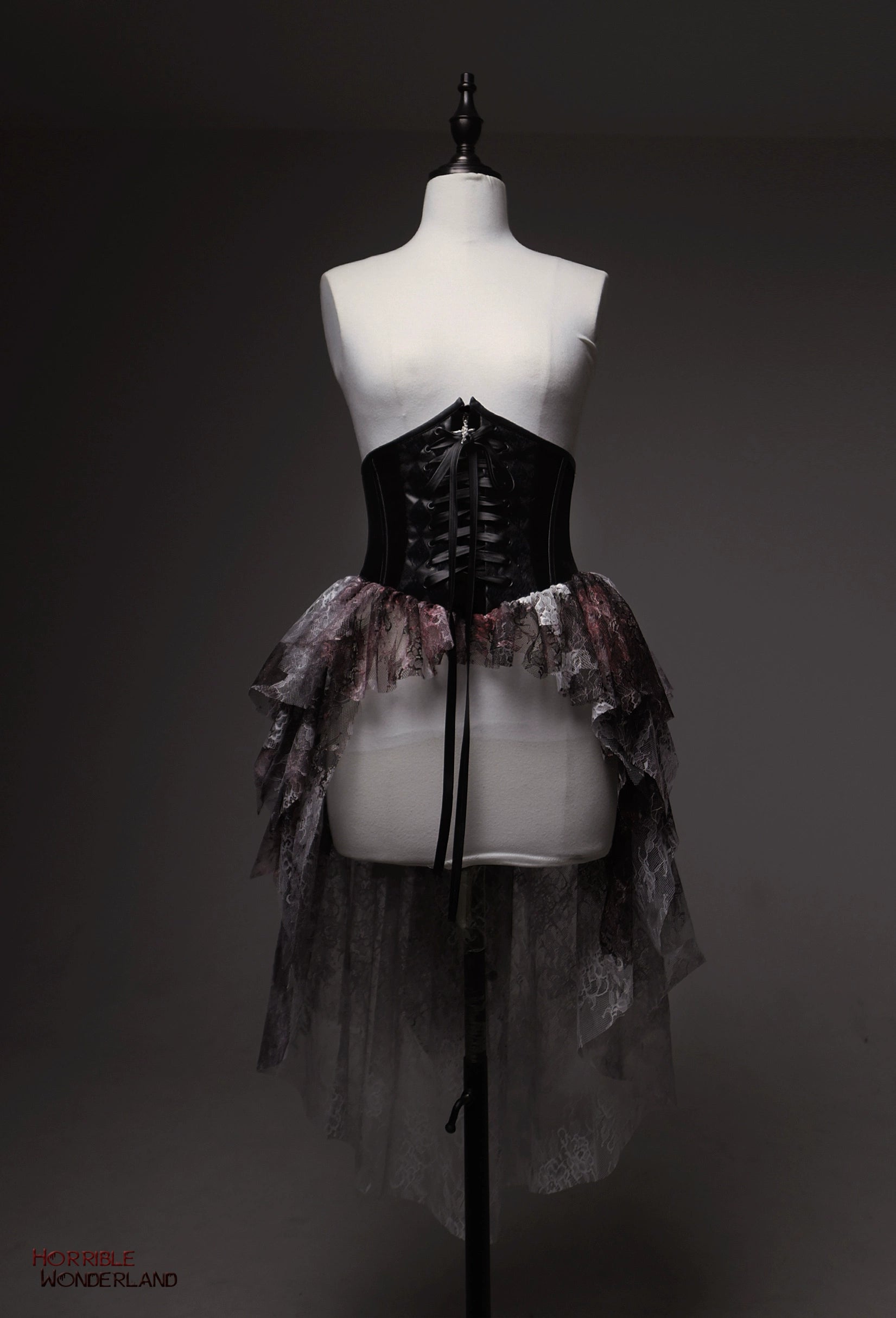 Lilith House - Horror Park - Gothic Lolita Irregular Hem Corset