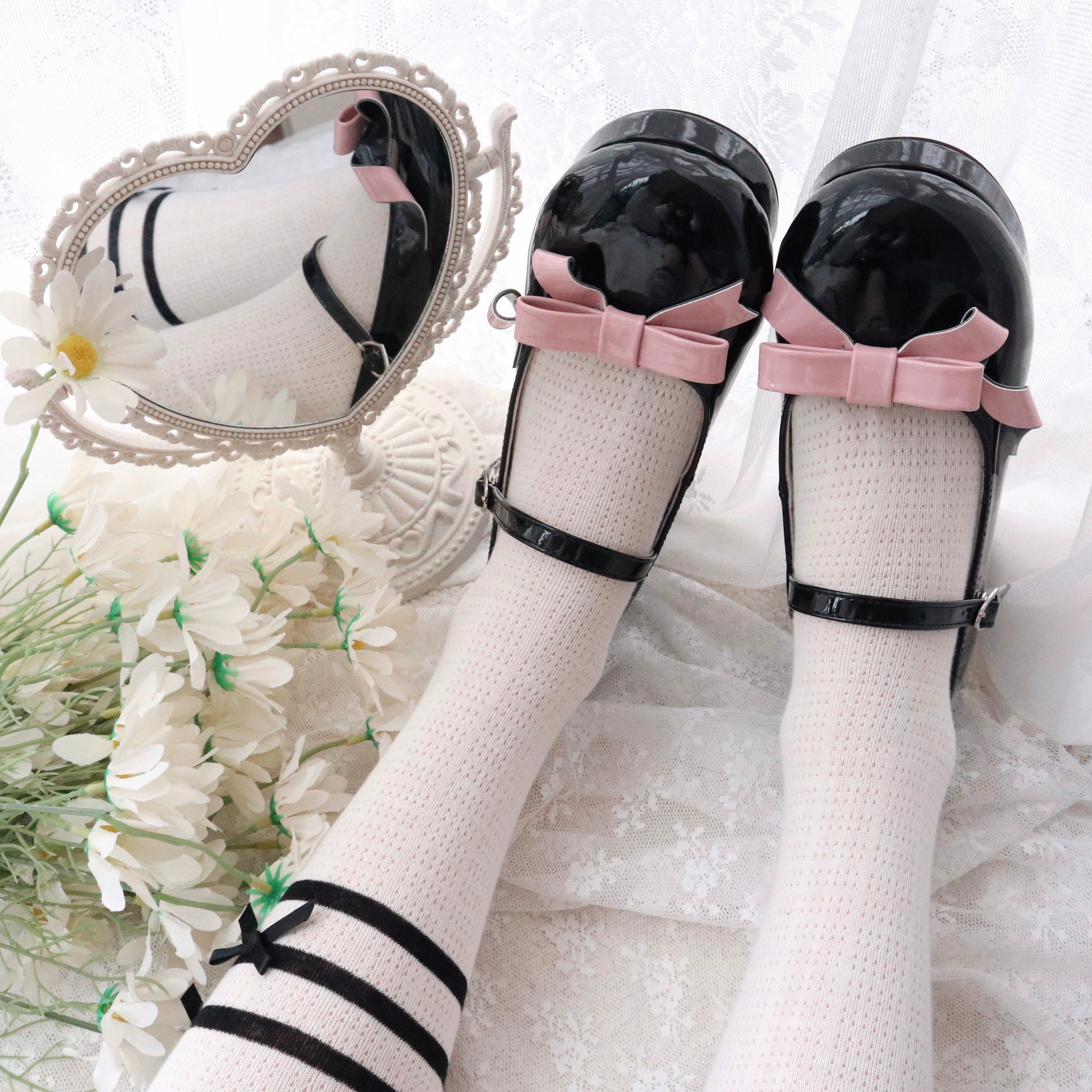 Dolly Doll~Lovers' Gift~Round Toe Middle Heel Mary Jane Lolita Shoes 32678:397972