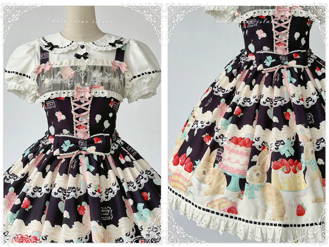 Dark Star Island~Honey Bunny Cake~Sweet Lolita JSK/OP/Strap SK/Shirt 39864:638836