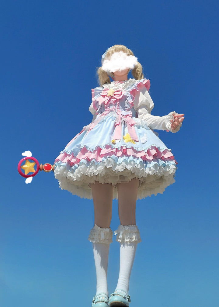 Sugar Girl~Little Star Wing~Sweet Lolita JSK Summer Lolita Dress   