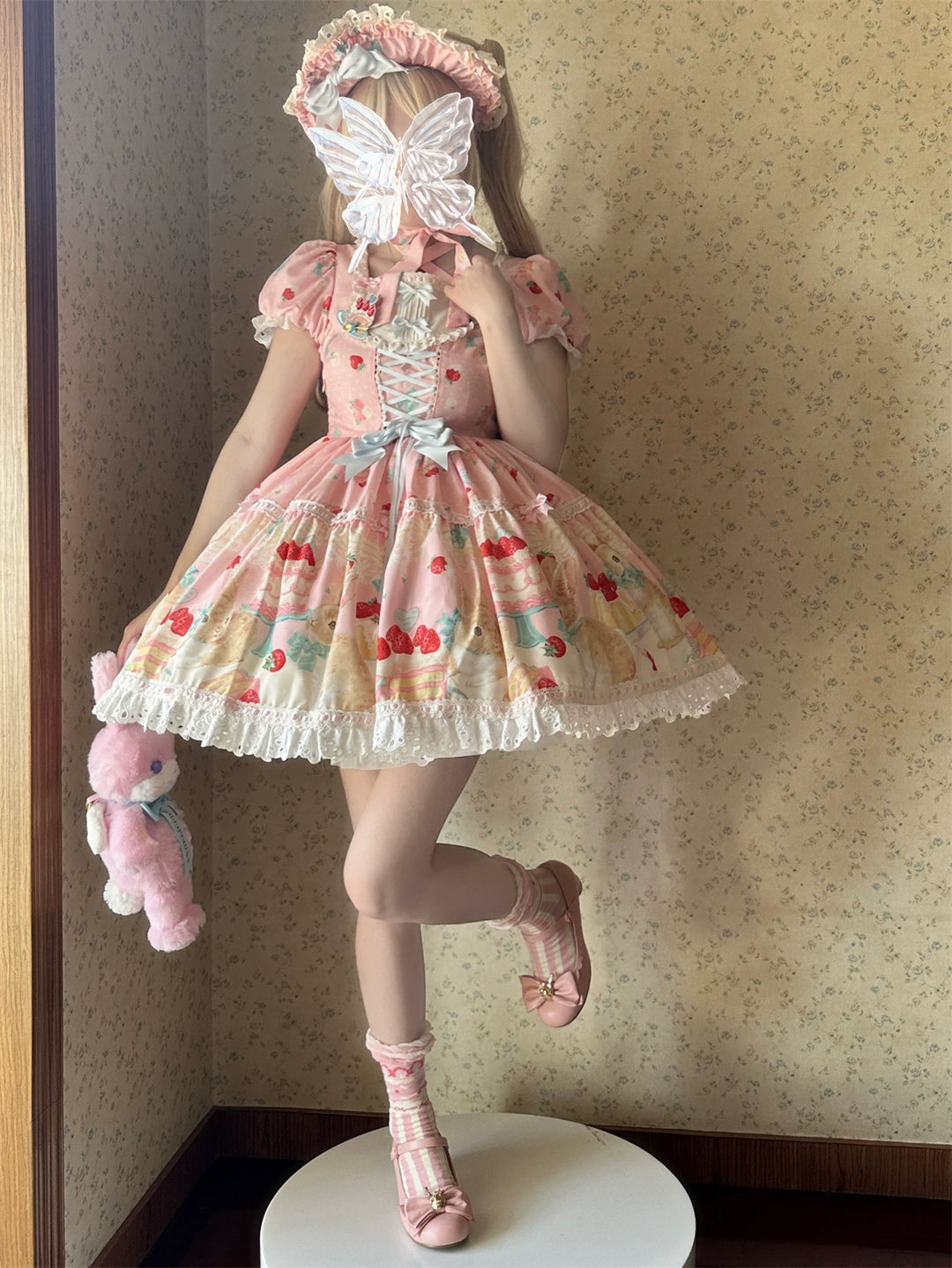 Dark Star Island~Honey Bunny Cake~Sweet Lolita JSK/OP/Strap SK/Shirt   