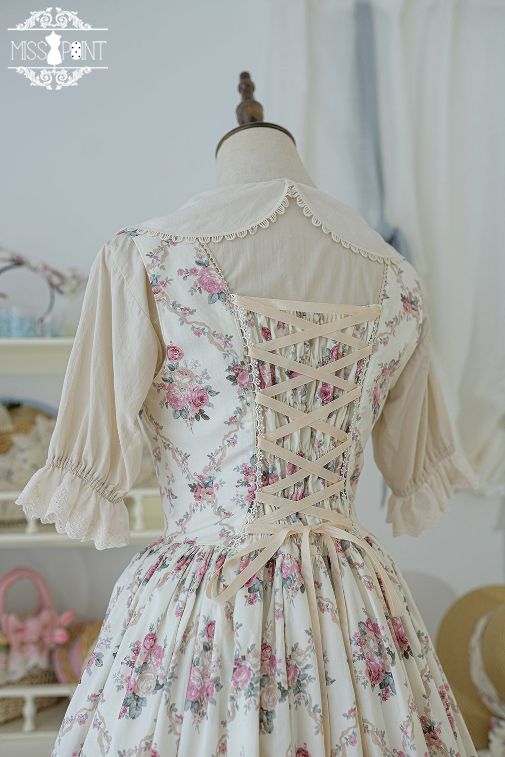 (Buyforme)Miss Point~Happy Summer Elegant Lolita Floral Jumper Skirt   