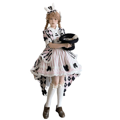 Sakurahime~Werid Theatre~Sweet Lolita Blackpink Stripe OP   