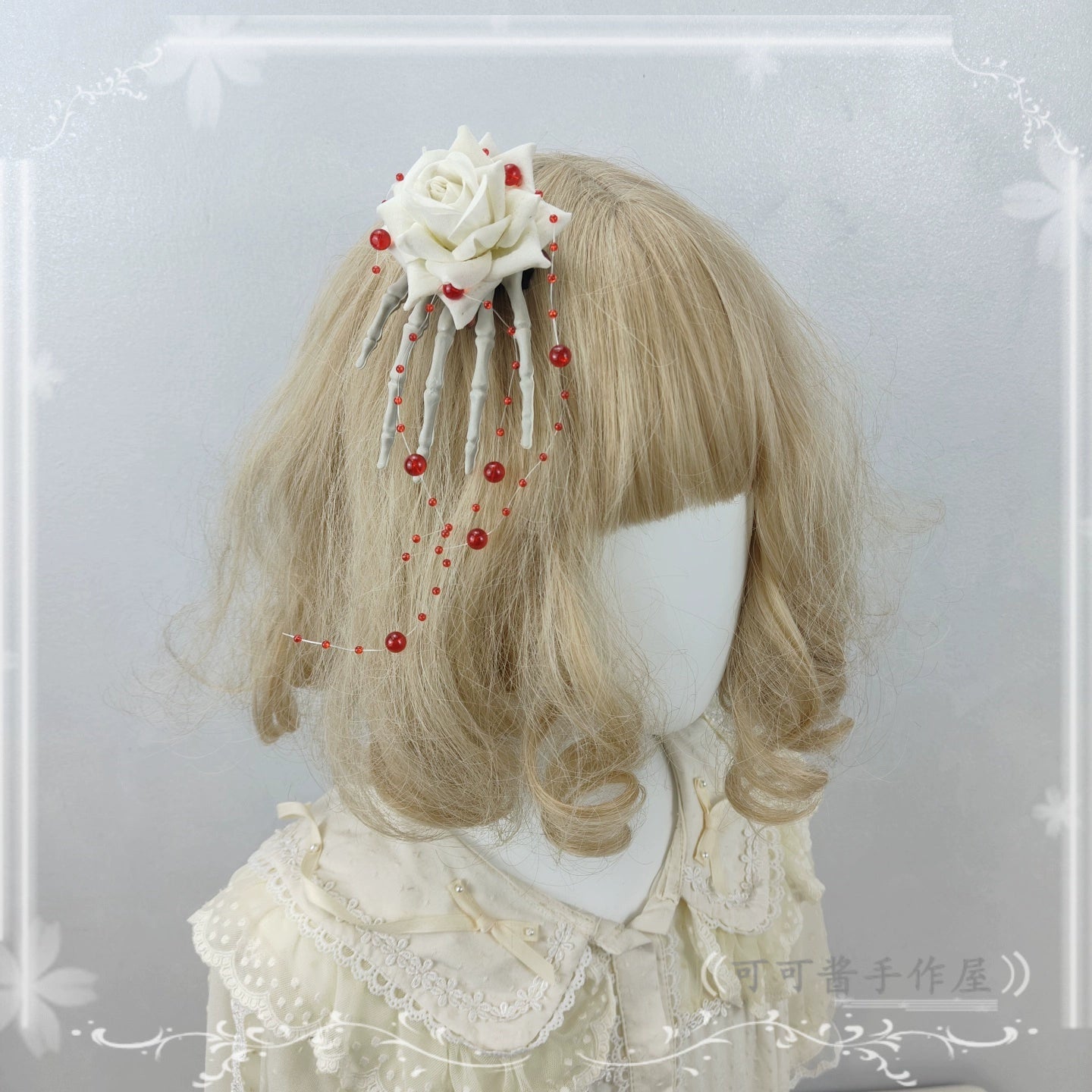 Cocoa Jam - Halloween Gothic Lolita Accessories, White Bride Style 43903:789530